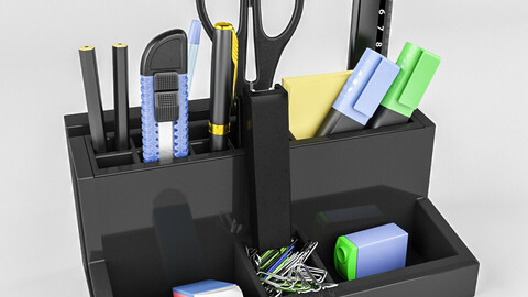 Stationery set on the Desk