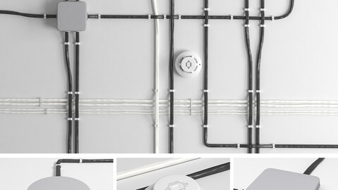 A set of wires for electrical wiring.