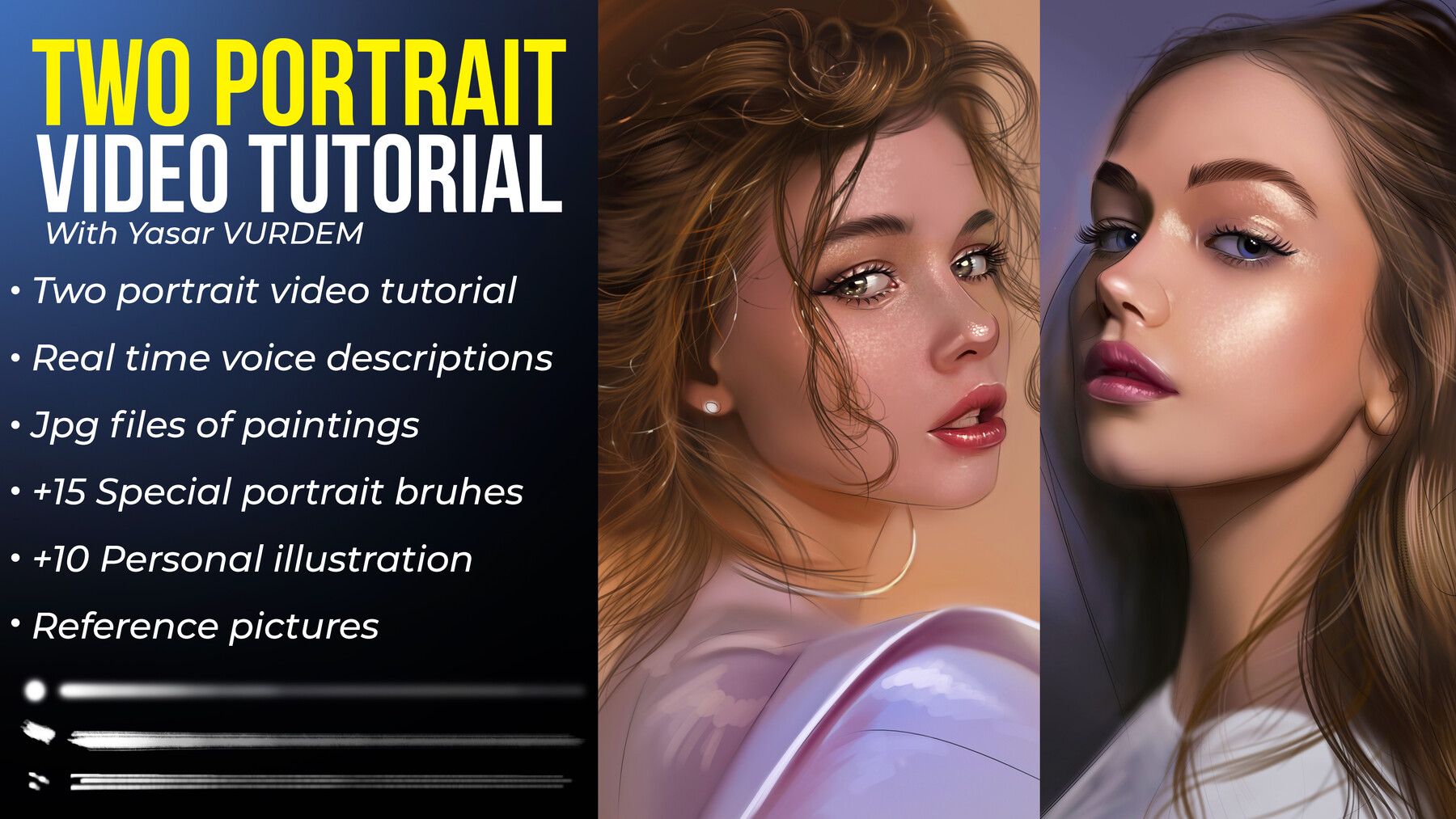 ArtStation - Two - Portrait video tutorial bundle | Tutorials