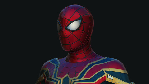IRON SPIDER MAN High poly Ztool