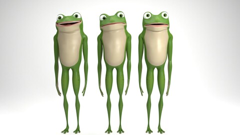 Cartoon frog