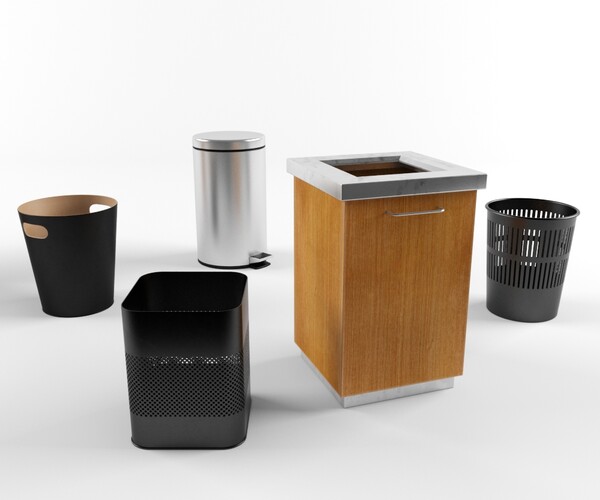 ArtStation Set trash cans in the office Resources