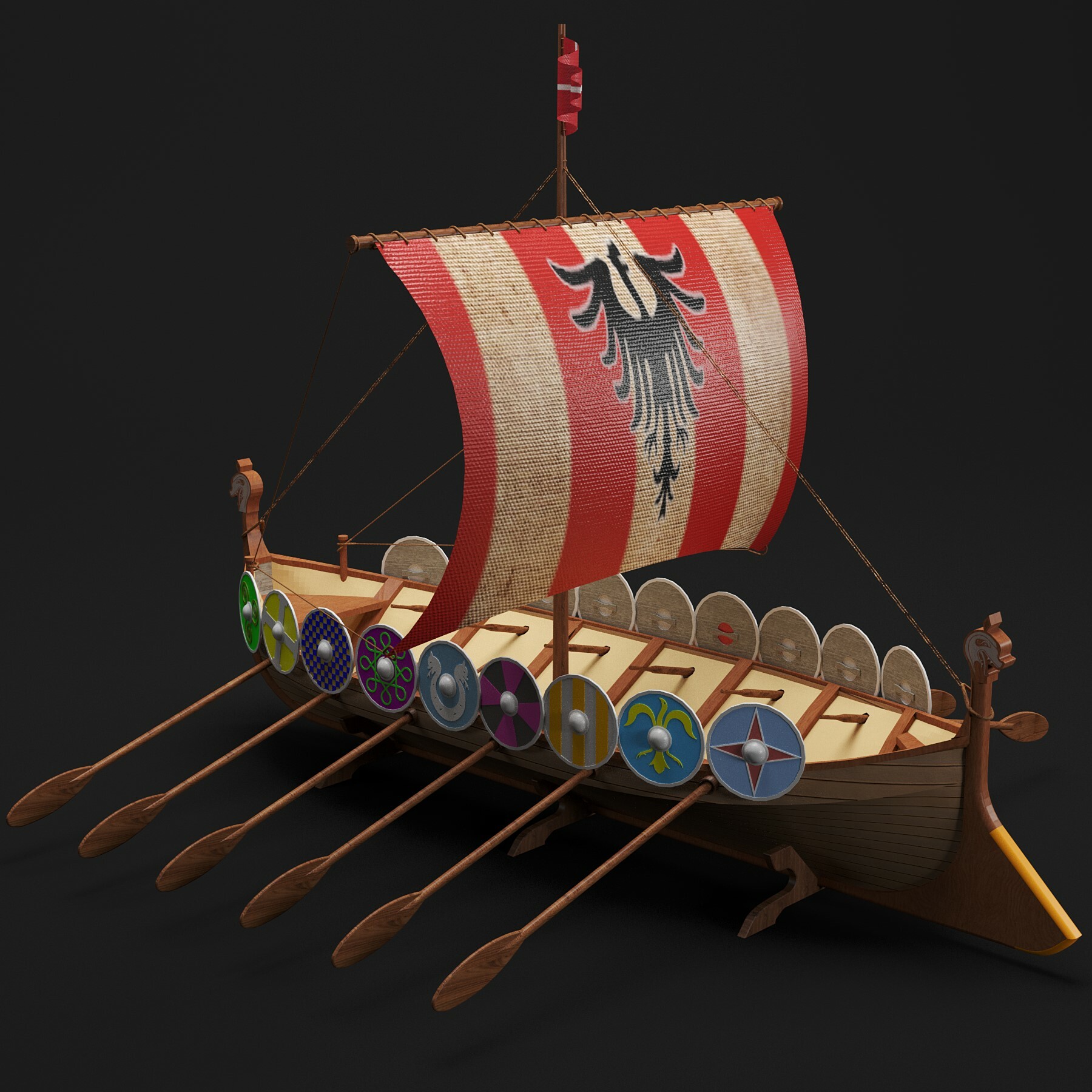 ArtStation - Viking boat decoration.