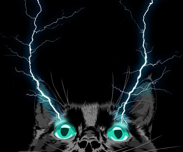 ArtStation Electric Cat Artworks