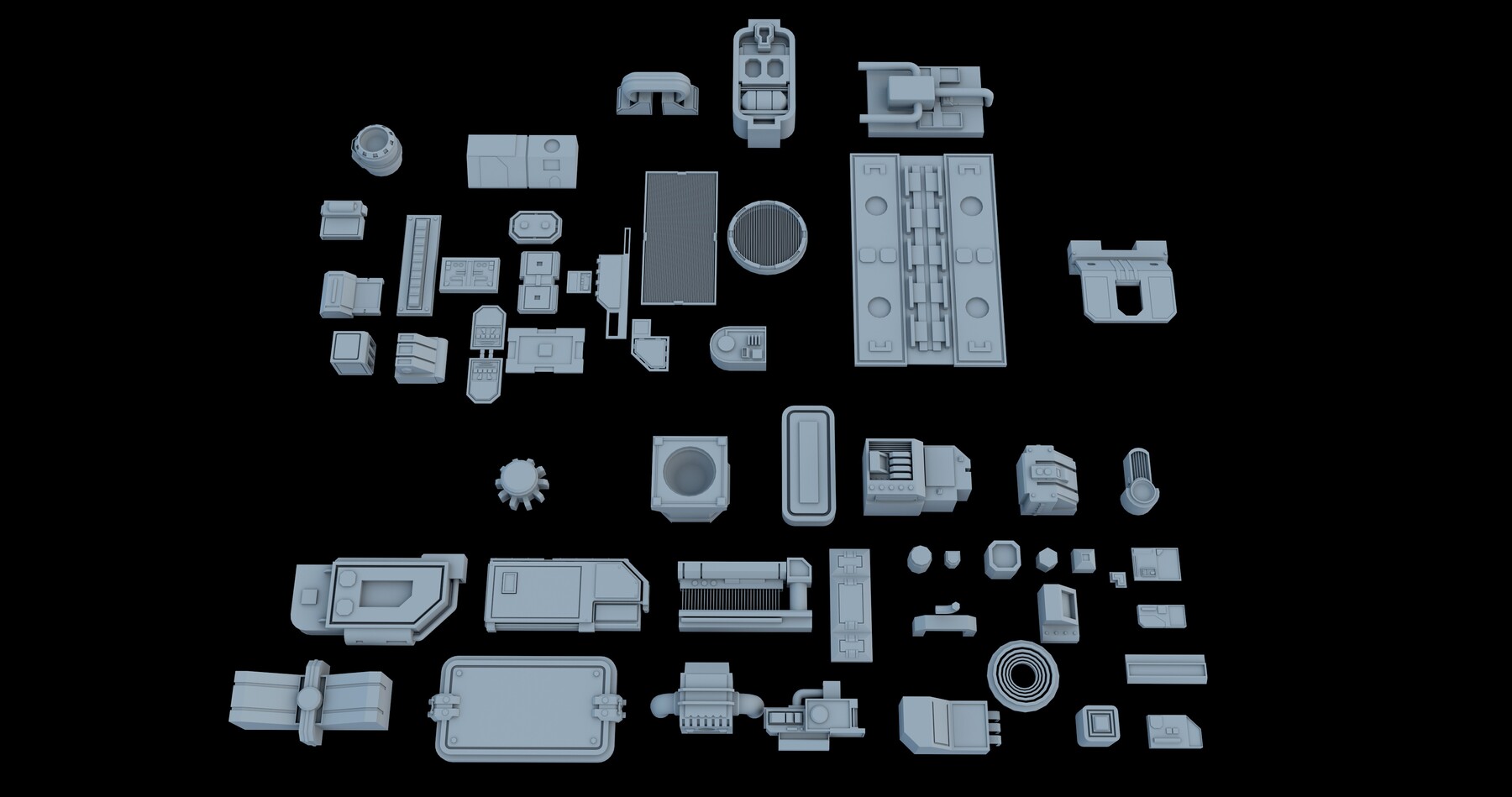 ArtStation - Sci Fi Kitbash | Resources