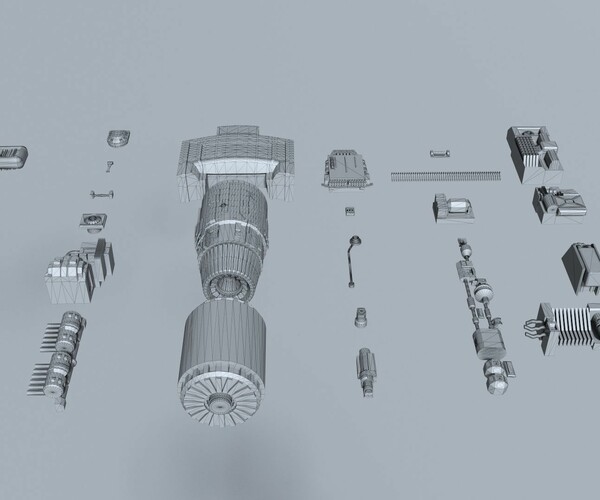 ArtStation - Sci Fi Kitbash | Resources