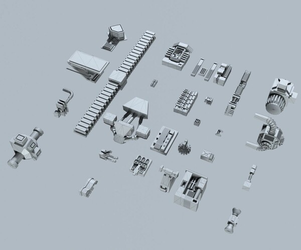 ArtStation - Sci Fi Kitbash | Resources