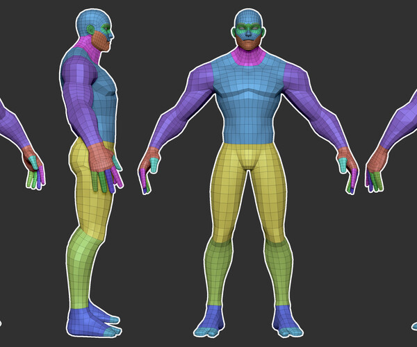 ArtStation - Stylized Male Base Mesh | Game Assets