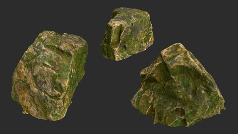 Photoscanned Rocks 01