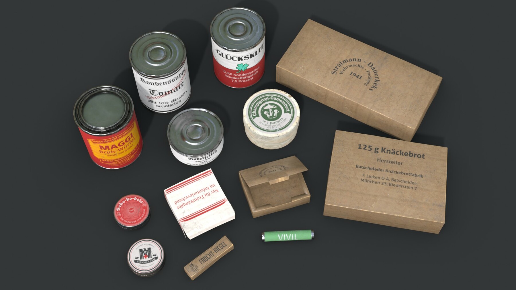 Artstation German Combat Ration Wwii Game Assets