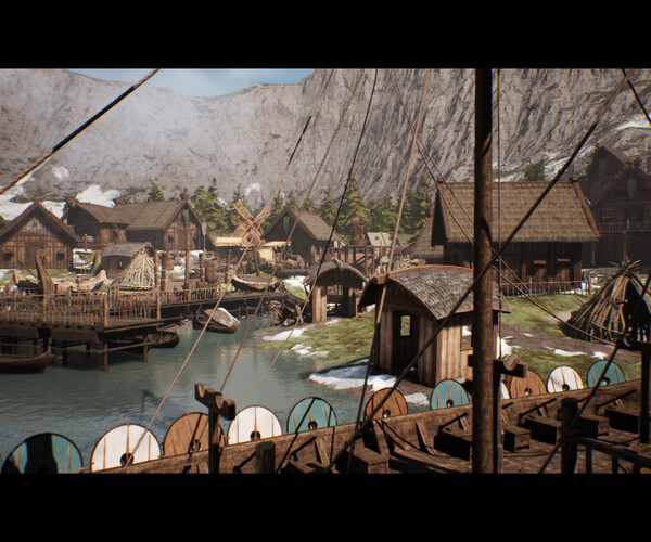 ArtStation - Viking Village Environment Megapack ( Modular with ...