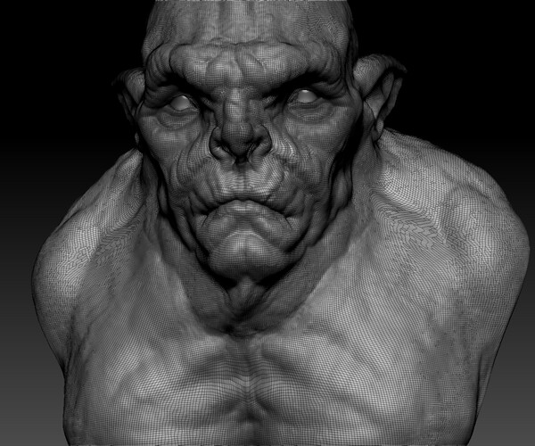 ArtStation - Orc Bust Sculpt | Game Assets