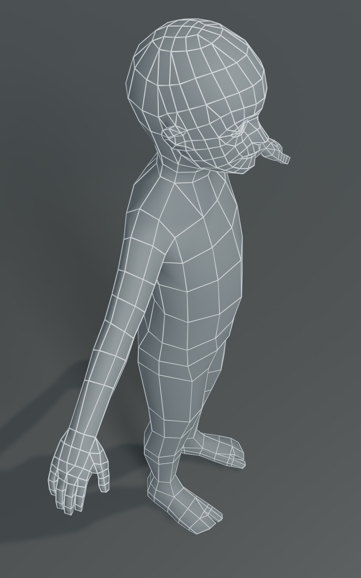 ArtStation - Human Body Base Mesh 3D Model Family Pack