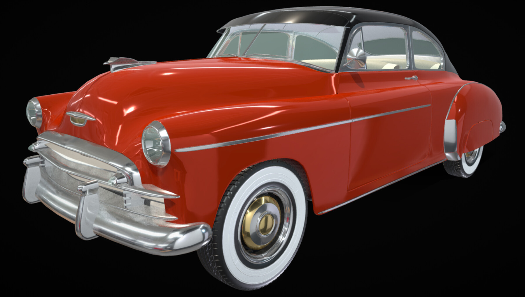 ArtStation - Chevrolet Fleetline Coupe 1949 | Game Assets