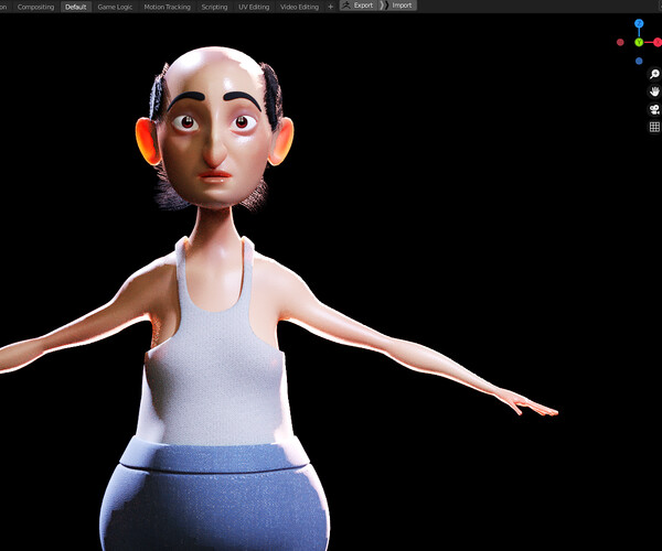 ArtStation - Stylized Character Man - Blender Cycles And Eevee - Anton ...