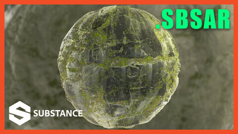 Rock Ground Crag Terrain Landscape Cliff Material PBR Texture .SBSAR