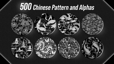 500 Chinese Pattern and Alphas