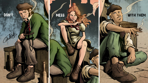Comics series "Gangs of New York" - Prints and Wallpapers