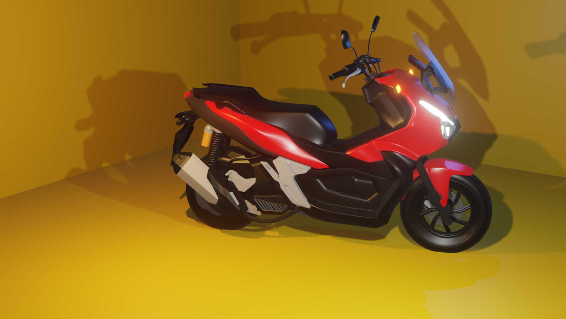 ArtStation - Honda ADV 3D Model | Game Assets