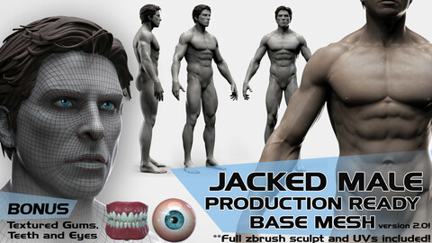 JACKED Production Ready Male Base Mesh