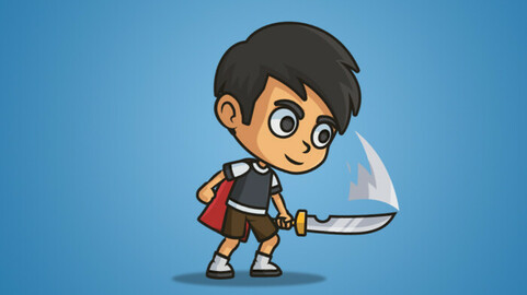 Super Boy 2D Charcater Sprite