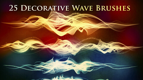 25 Decorative Wave Brushes