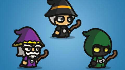 Wizard Tiny Style Character