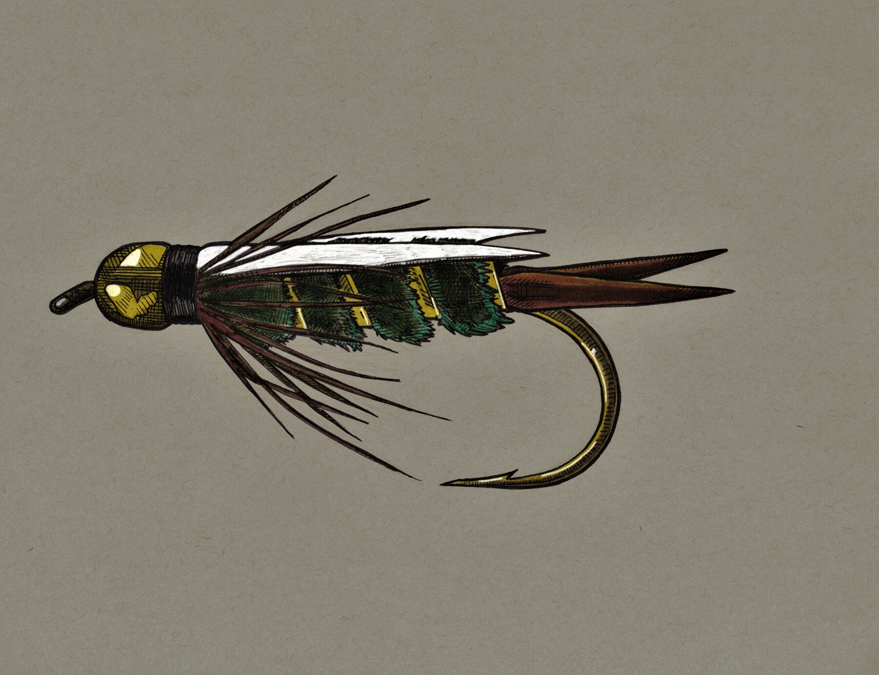 Doc Spratley Red, Trout Fly Nymph