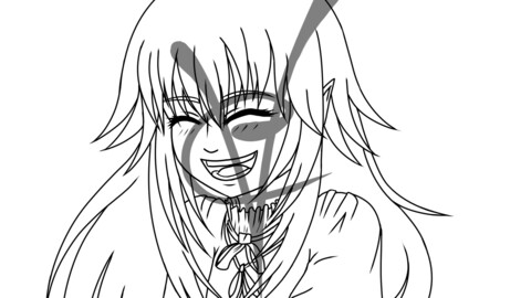 Cute Smile - Lineart