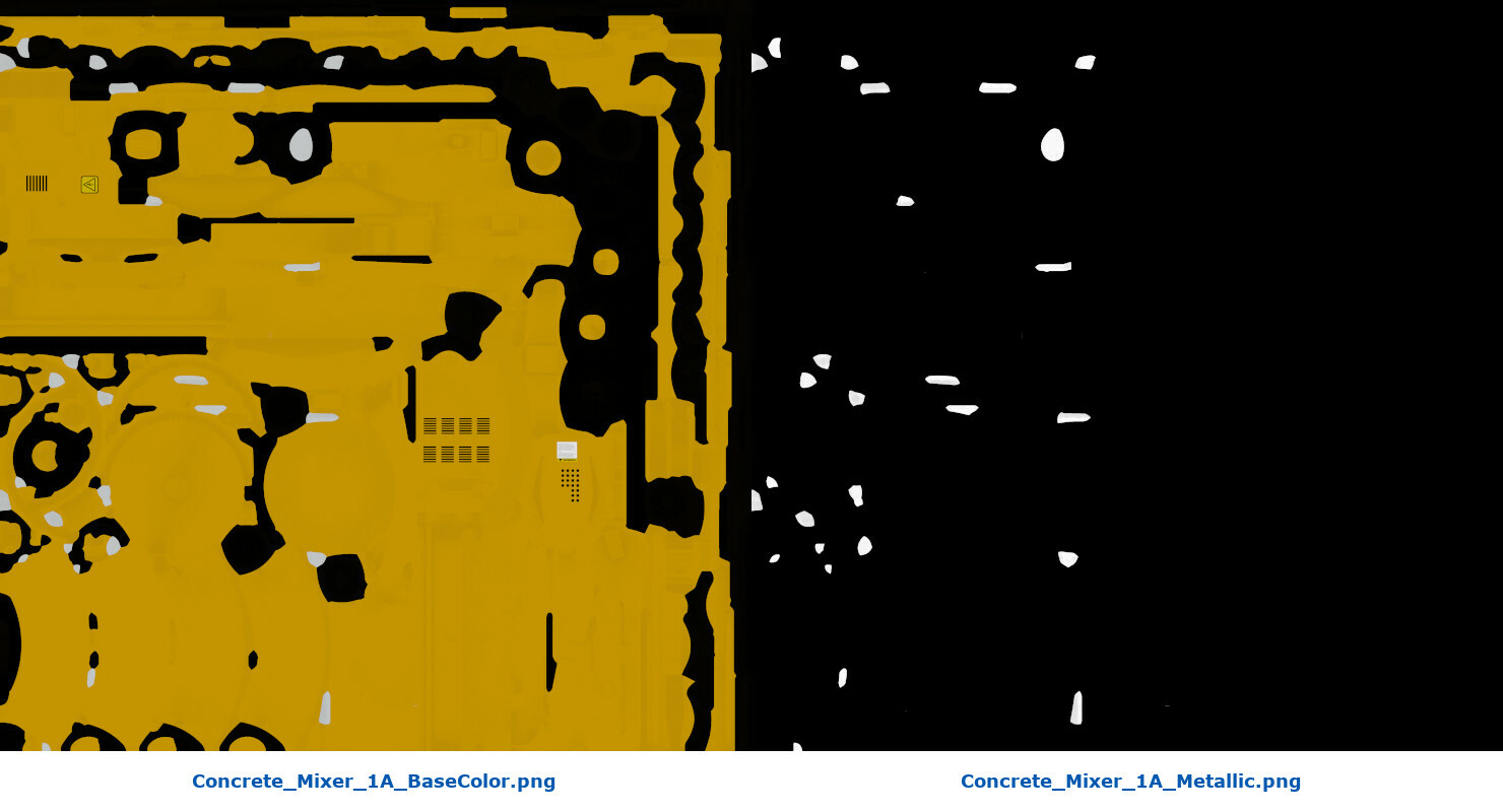 ArtStation Concrete Mixer 1A Game Assets