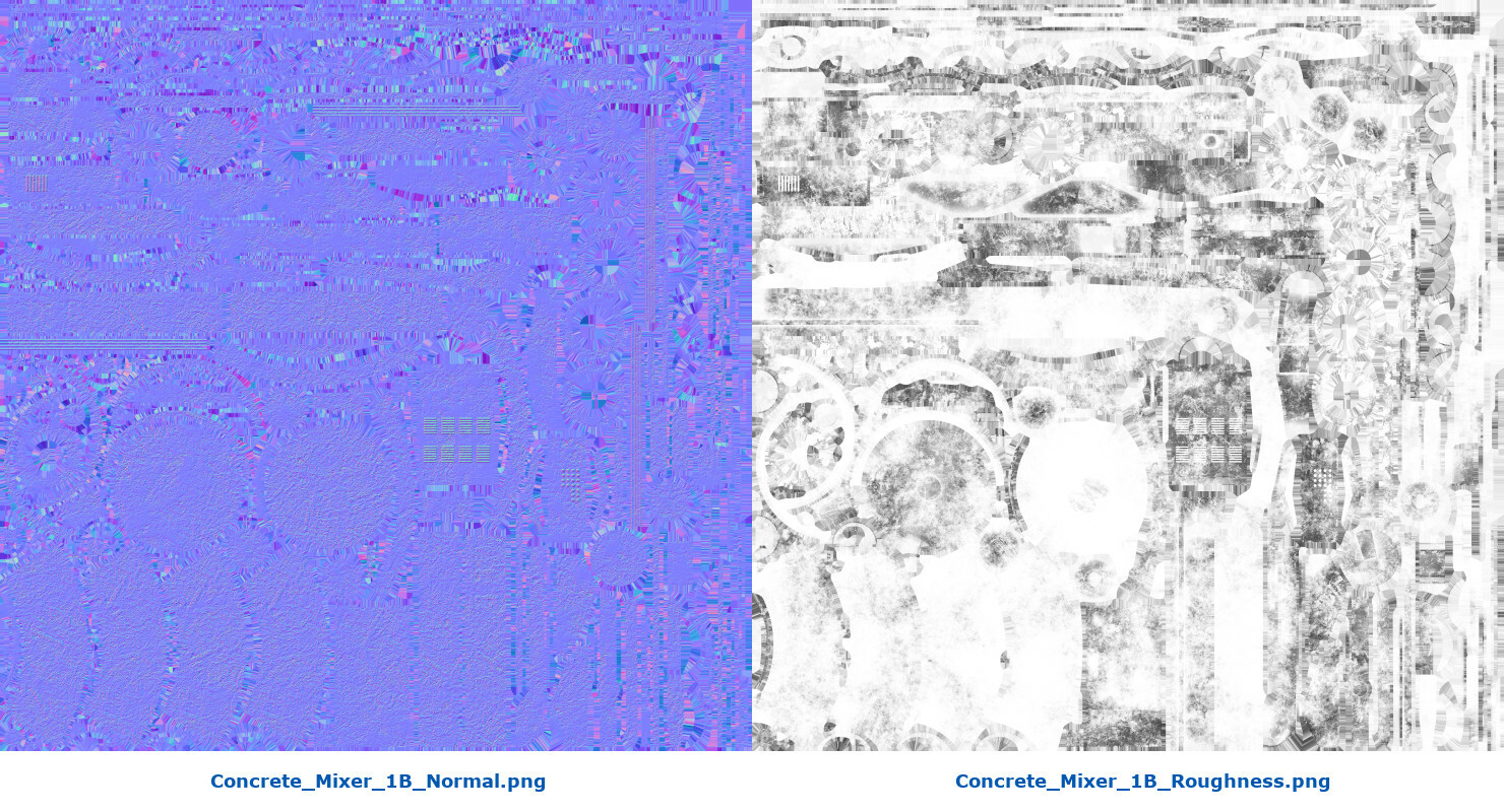 ArtStation Concrete Mixer 1B Game Assets