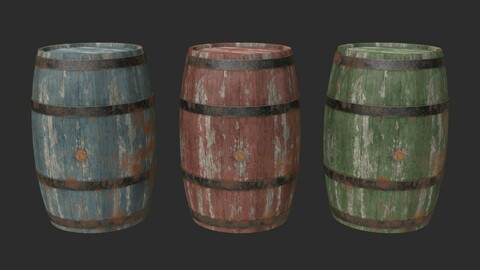 Wooden Barrels Assets 4