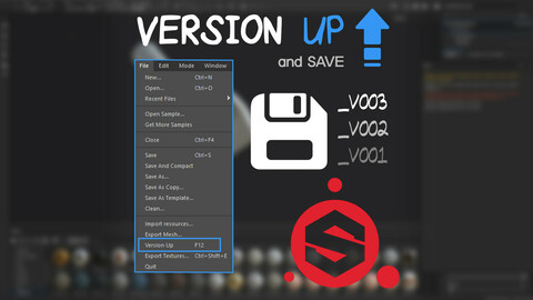 Version Up and Save - Substance Painter Plugin Python