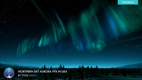 Creating Starry night and Aurora Borealis VFX in UE4 | Tyler Smith