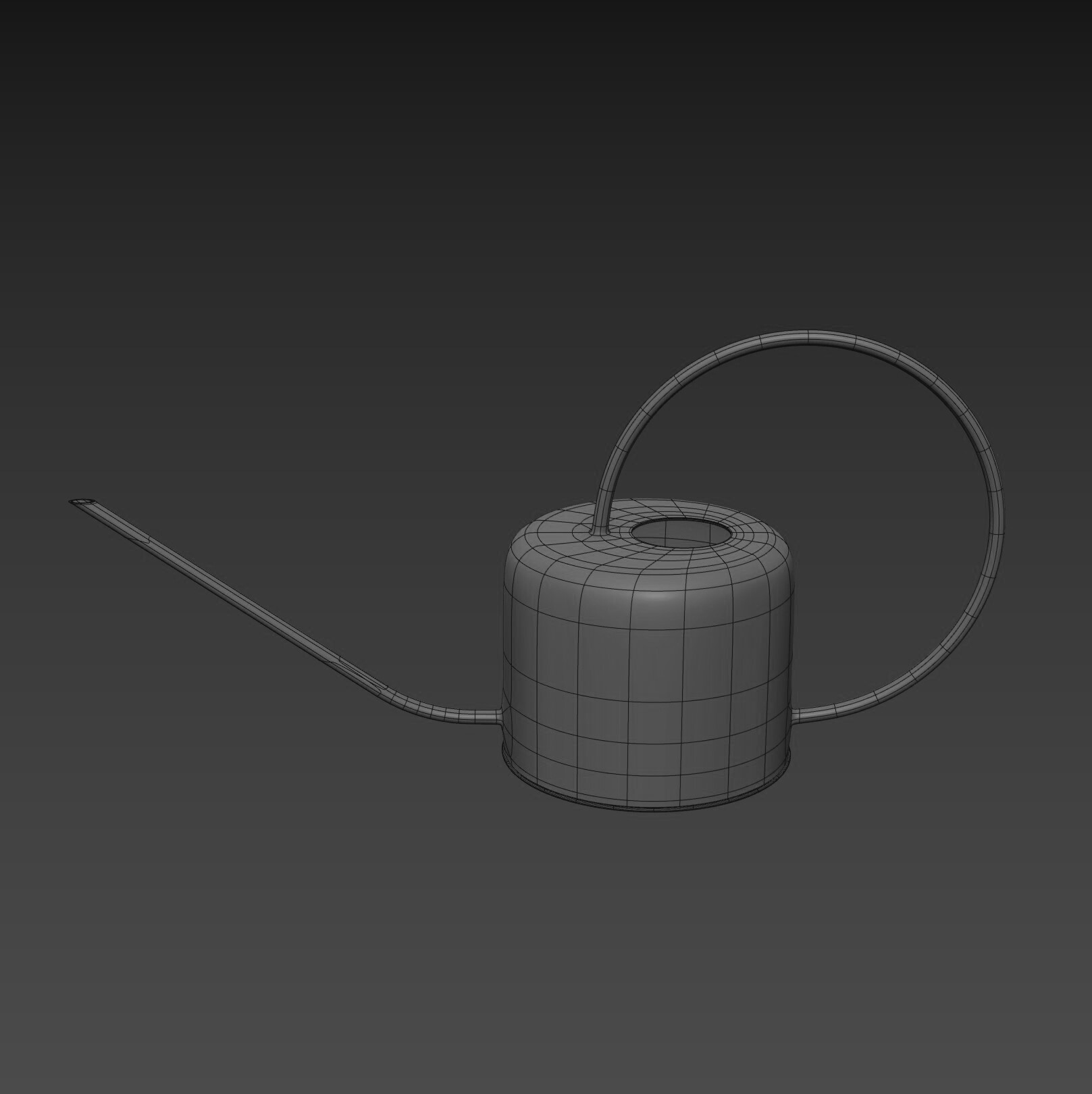 Лейка 3д. Watering can 3d model.