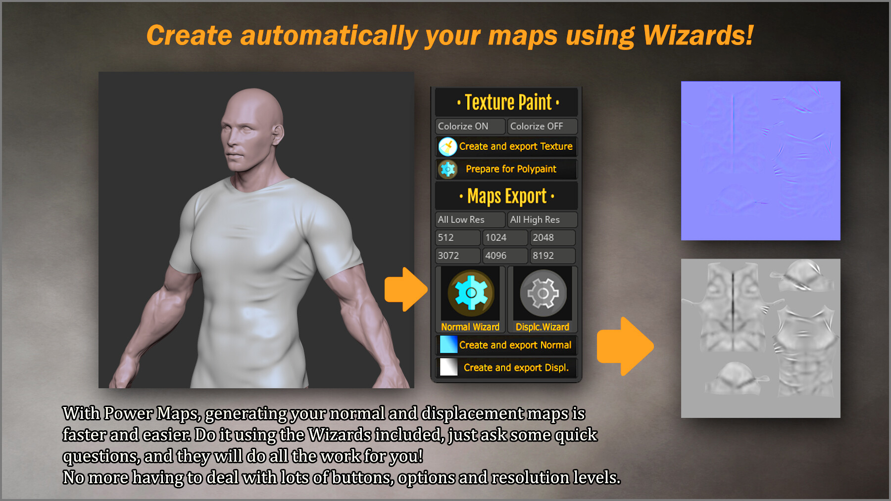 how do i get maps out of zbrush