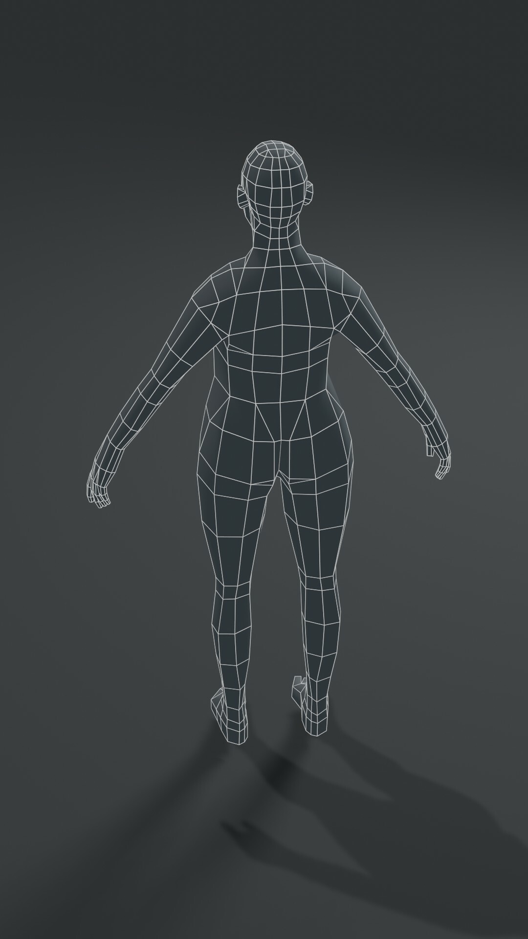 Artstation Female Body Fat Base Mesh 3d Model 1000 Polygons Game Assets