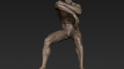 Male Full Body Sculpt Pose 6