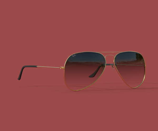 ArtStation Ray ban sunglasses Game Assets