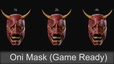 Oni Mask (Game Asset)