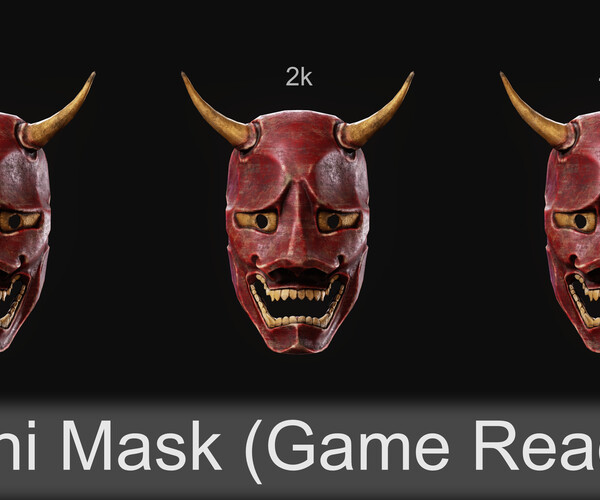 ArtStation - Oni Mask (Game Asset) | Game Assets