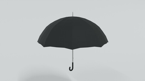 Low Poly Cartoon Umbrella