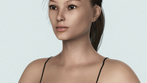 Realistic Beautiful Young Girl