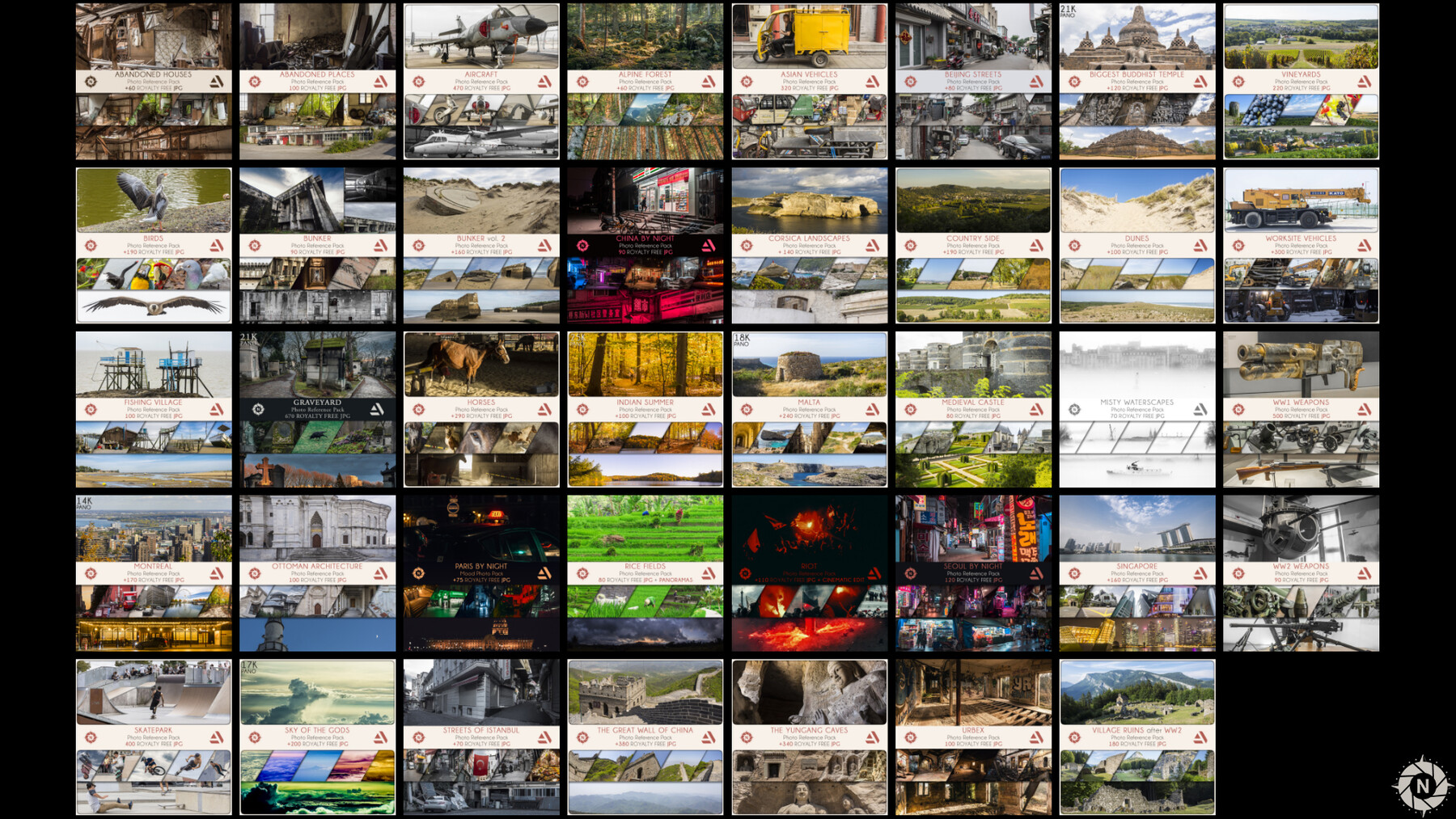 Nomad Photo Reference - Studio Bundle: +16 000 reference photos ...