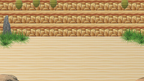 Pokemon inspired battleback for RPG MAKER MV/MZ DESERT