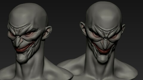 Male comic enemy head