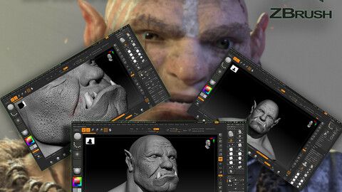 zbrash sculpt HD head ork