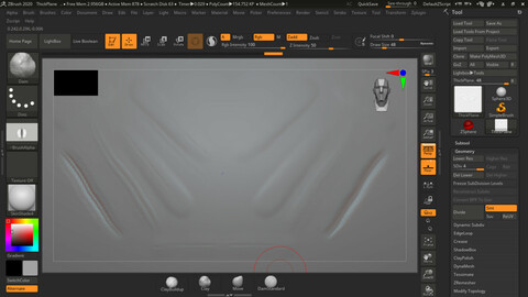 Scars and Cut Brushes