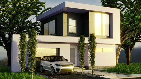 Modern House with Garage