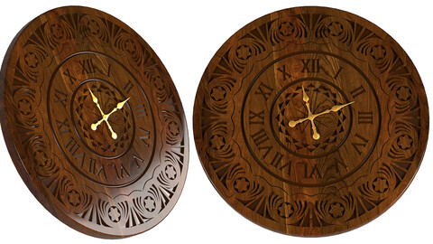 wooden wall clock